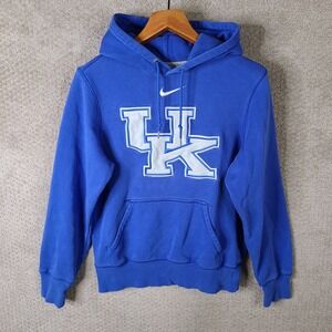 Nike Kentucky Wildcats Hoodie Mens S Blue Pullover Sweatshirt‎ Center Swoosh